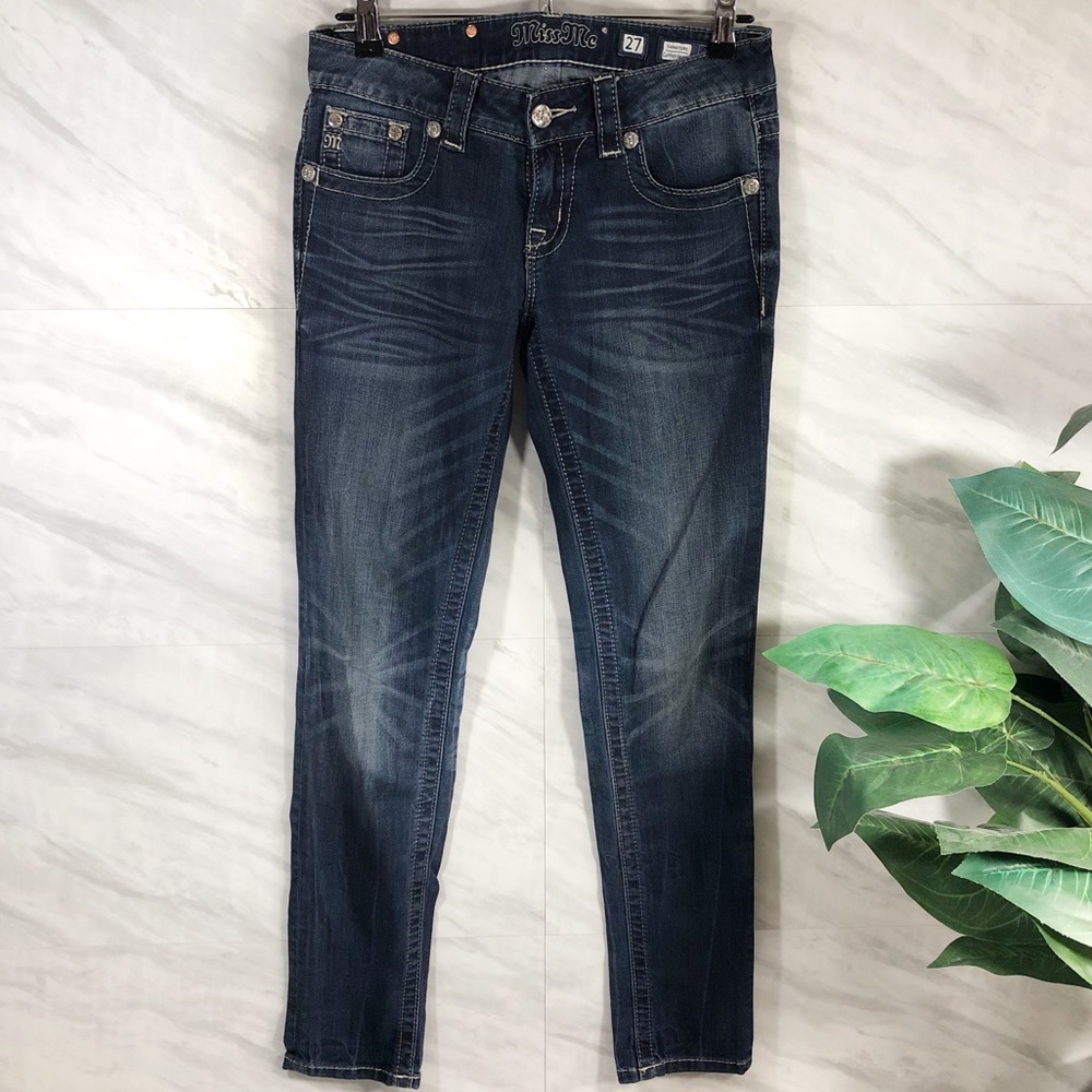 Miss Me Signature Dark Cuffed Skinny 27